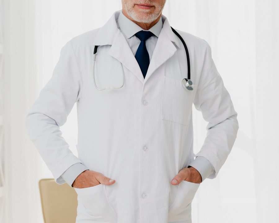 White coat detail