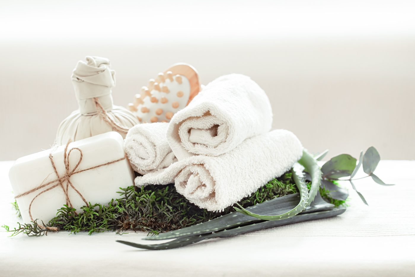 Egyptian cotton terry towels
